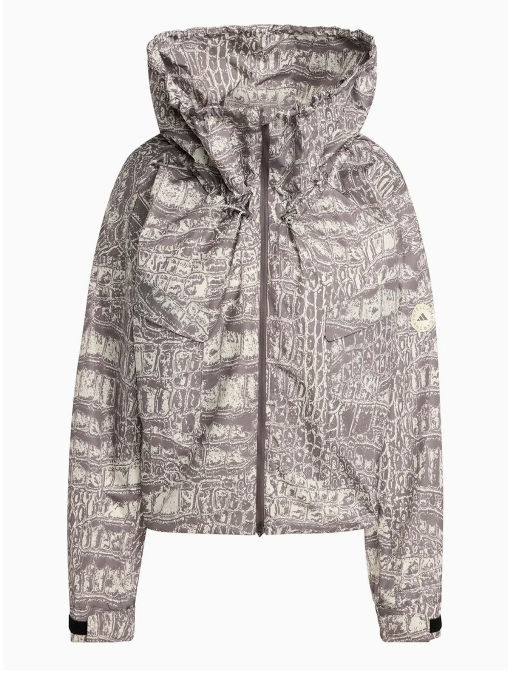 NEW🖤adidas x Stella McCartney Almond Milk and Charcoal Windbreaker Jacket $200